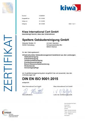 Zertifikat ISO9001_